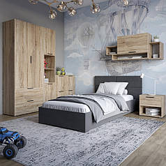 Гарнітур в спальню LION Краш Дуб сонома трюфель з 6 елементів (LION-044195)