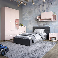 Гарнітур в спальню LION Краш Рожевий з 6 елементів (LION-044197)