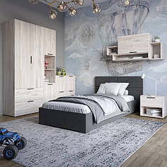Гарнітур в спальню LION Краш Самоа димчастий з 6 елементів (LION-044198)