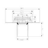 Ремонтна вакуумна воронка SitaSani 160 DSS, airstop, з бітумним полотном, довжина труби 550 мм, фото 2