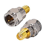 Комплект 36 шт. антенні перехідники SMA RP-SMA BNC N-Type TNC UHF F Male Female (тато, мама) універсальний, фото 9