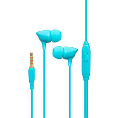 Дротові навушники вакумні з мікрофоном Celebrat 3.5 mm G7 Comfortable wearing 1.2 m Blue, 7765738 - 775