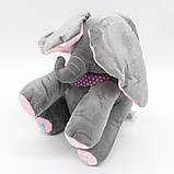 Інтерактивна іграшка Слоненя грає в хованки 35см, від батарейок / Музична іграшка / М'яка іграшка, фото 4