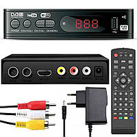 Цифровий ефірний тюнер DVB T2 0967 із підтримкою wi-fi / Приймач цифрового телебачення з екраном