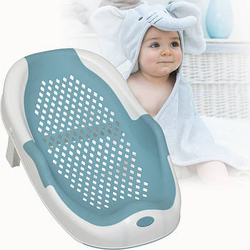 Складна пластикова гірка для купання розмір 55х30х23 см. EL Camino ME 1107 Blue Блакитний