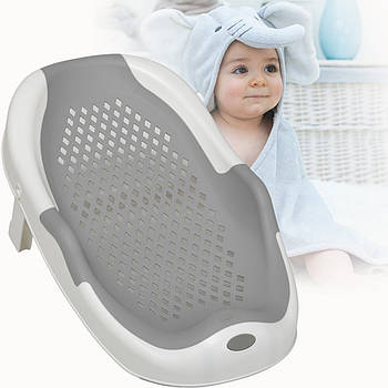 Складна пластикова гірка для купання розмір 55х30х23 см. EL Camino ME 1107 Gray Сірий