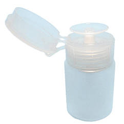 Пляшка Помпа 60 мл Рідини Пластикова Мала, Ємності для Зняття Нарощених Нігтів, Манікюр