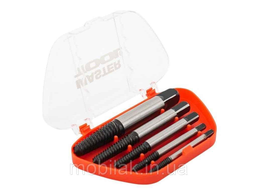 Набір для викручування зірваних гвинтів (5шт) 14-1405 ТМ MASTER TOOL