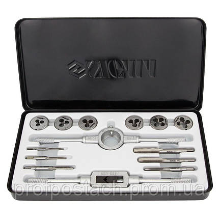 Набір плашок і мітчиків 14 предметів (металевий кейс) SIGMA (1643071), фото 1