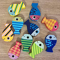 Дерев`яна логічна дошка Автобус WToy сортер риболовля цифри фігури кільця 41*22,3*0,5 см (38512), фото 5