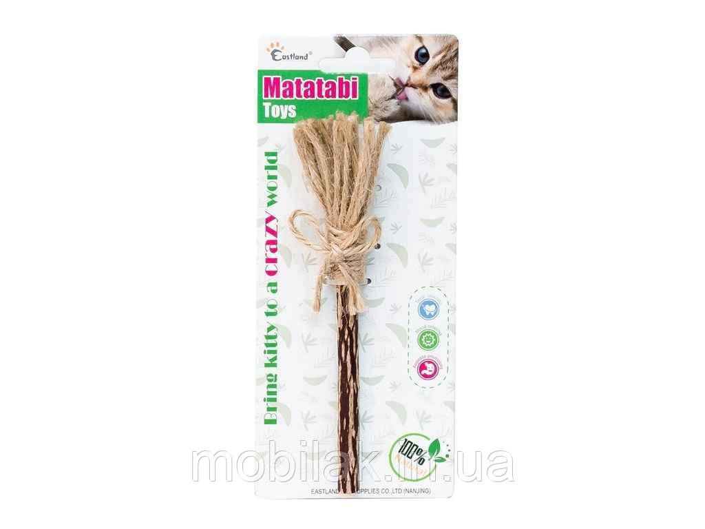 Іграшка для котів Мітла з мататабі 16см арт.550-855 ТМ Eastland