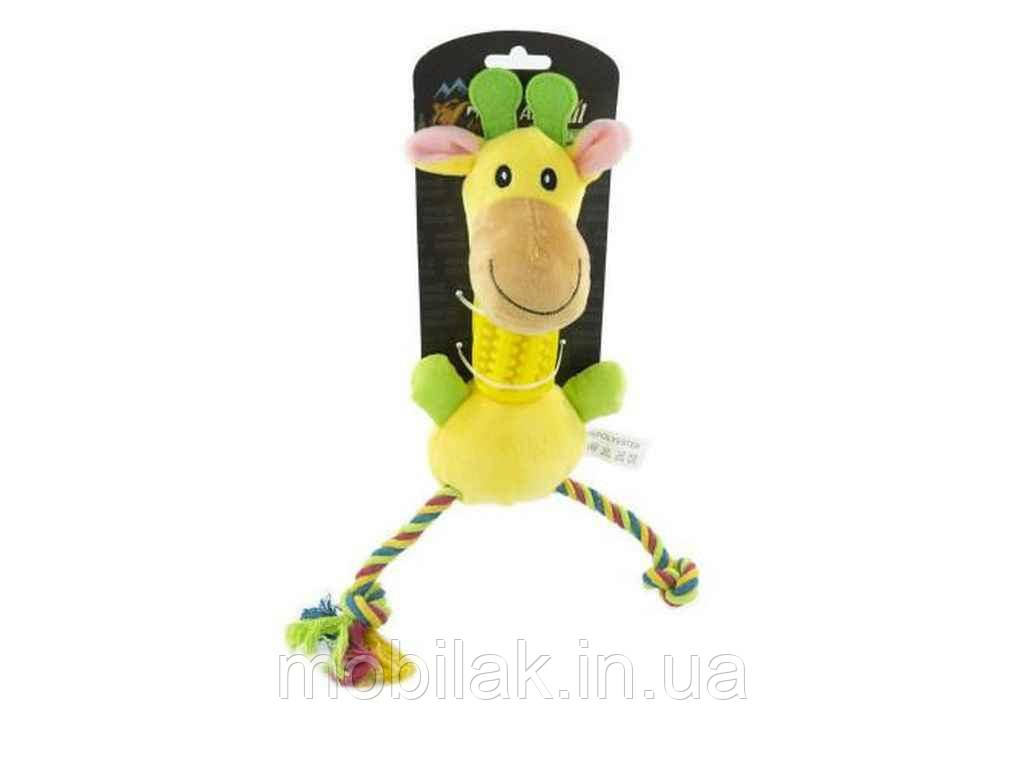 Іграшка для собак Мяка іграшка Жираф, (30х13х10см) AGrizZzly 0075 ТМ ANIMALL