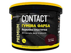 Фарба гумова 1,2кг (3009) вишневий ТМ CONTACT