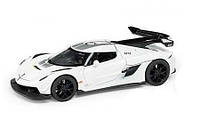 Машинка TK-11302 Авто Експерт, металопластик, 1:32, звук, світло, інерція, рухомі деталі, в коробці (6983187650401) Білий