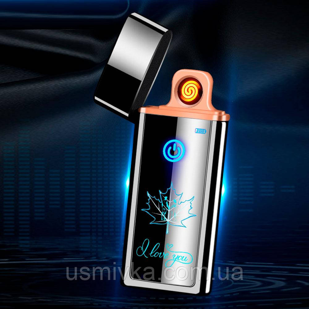 Запальничка usb Кленовий лист у подарунковій упаковці в подарунковій упаковці US-496L