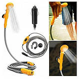 Душ із насосом на акумуляторі для дачі, Портативний туристичний душ для кемпінгу та подорожей CS-35, фото 8