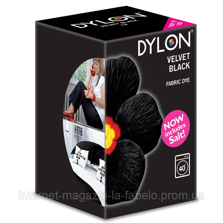 Барвник для тканини Dylon 350г чорний