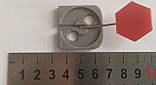 Чашка для опечатування дверей ПРАВА STOP 28мм пластик-метал міцна, фото 2
