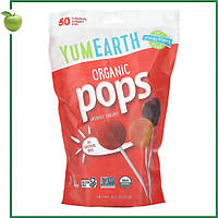 Органические леденцы, ассорти вкусов, 50 леденцов, 310 г, YumEarth, США