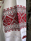 Вишиванка жіноча вишита хрестиком традиційний орнамент ручна робота розмір 50, фото 5
