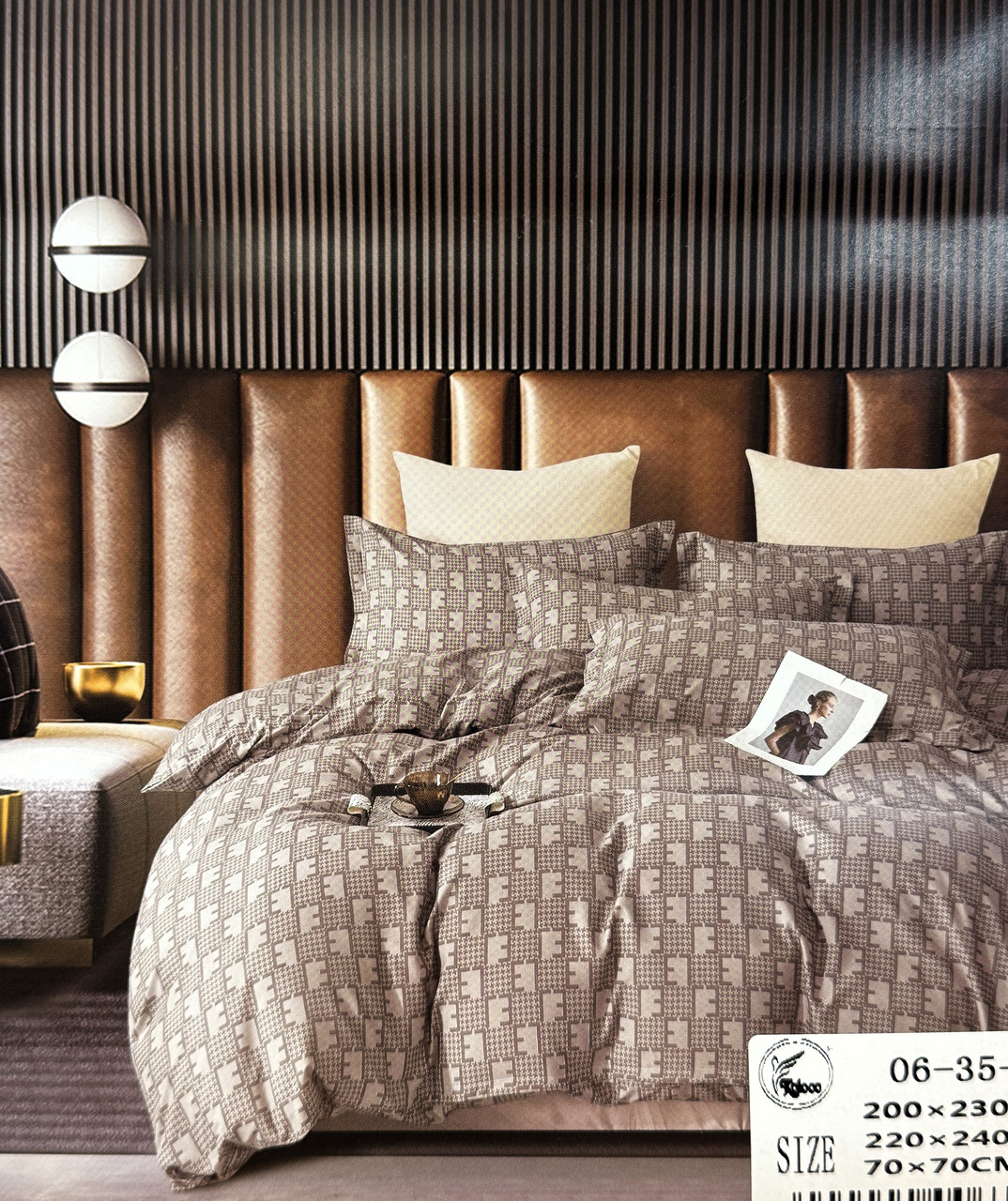 Постільна білизна Koloco Flanel у сумочці Євро розмір