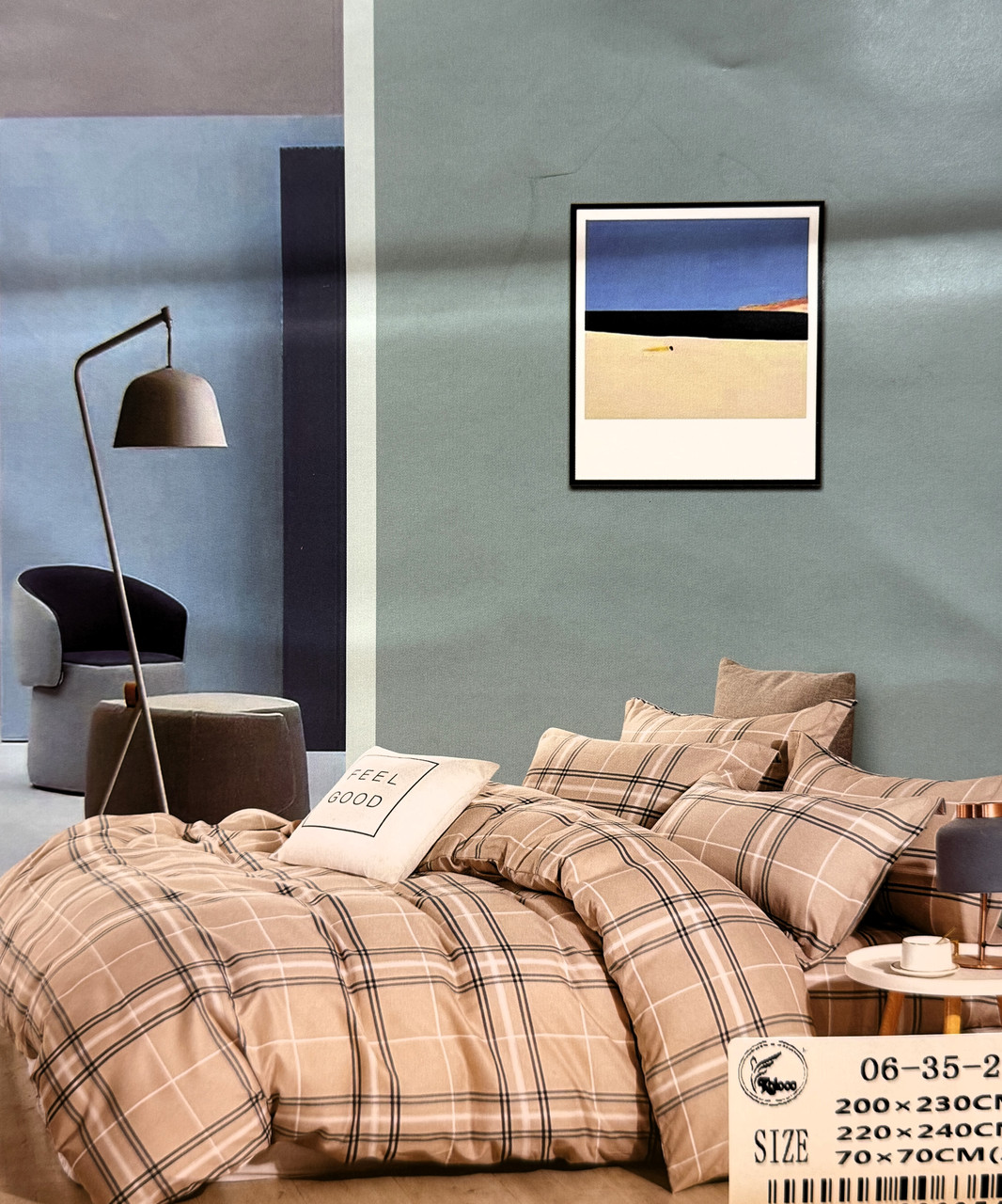 Постільна білизна Koloco Flanel у сумочці Євро розмір