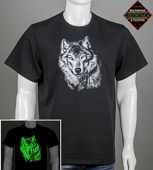 Футболка батал Вовчик 2510б (Уп.4шт 3XL,4XL), Чорний