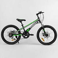 Дитячий спортивний велосипед 20'' CORSO «Speedline» магнієва рама, Shimano Revoshift 7 швидкостей, зібраний на