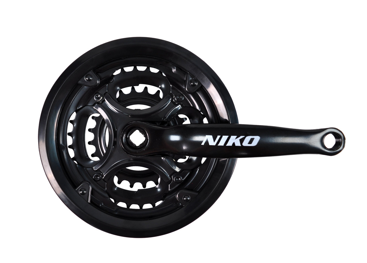 Шатун Nico гірський потрійний 24/34/42 * 170 мм чорний