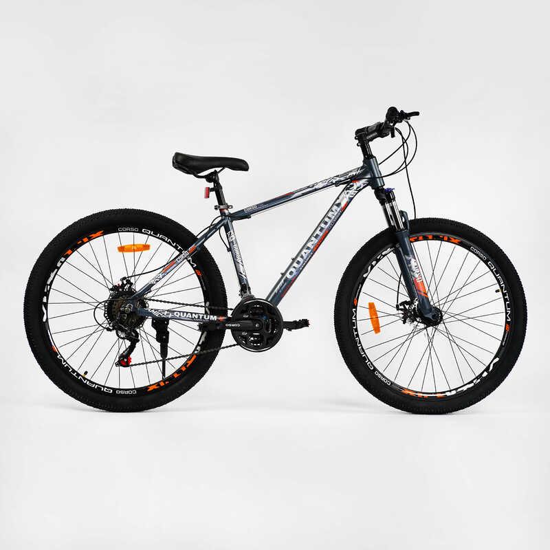 Велосипед Спортивний Corso "QUANTUM" 27.5" дюймів рама алюмінієва 17"", обладнання Shimano 21 швидкість,, фото 1