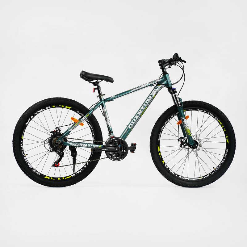 Велосипед Спортивний Corso «QUANTUM» 27.5" дюймів рама алюмінієва 17"", обладнання Shimano 21 швидкість,, фото 1