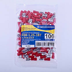 Наконечник-конектор "мама" FDD1,25-187 4,75x0,5-0,8 (упак.100шт)