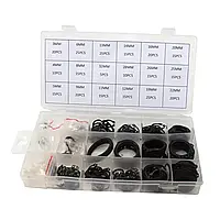 Набір стопорних кілець зовнішніх 300 шт. (3 мм - 22 мм) (18 видів кілець в одному наборі) DTL-791