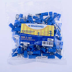 Наконечник-конектор "мама" FDD2-187 4,75x0,5-0,8 (упак.100шт)