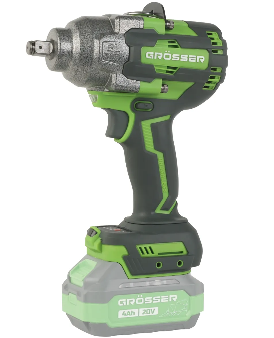 Акумуляторний гайковерт Grosser GTW 1000 (каркас)