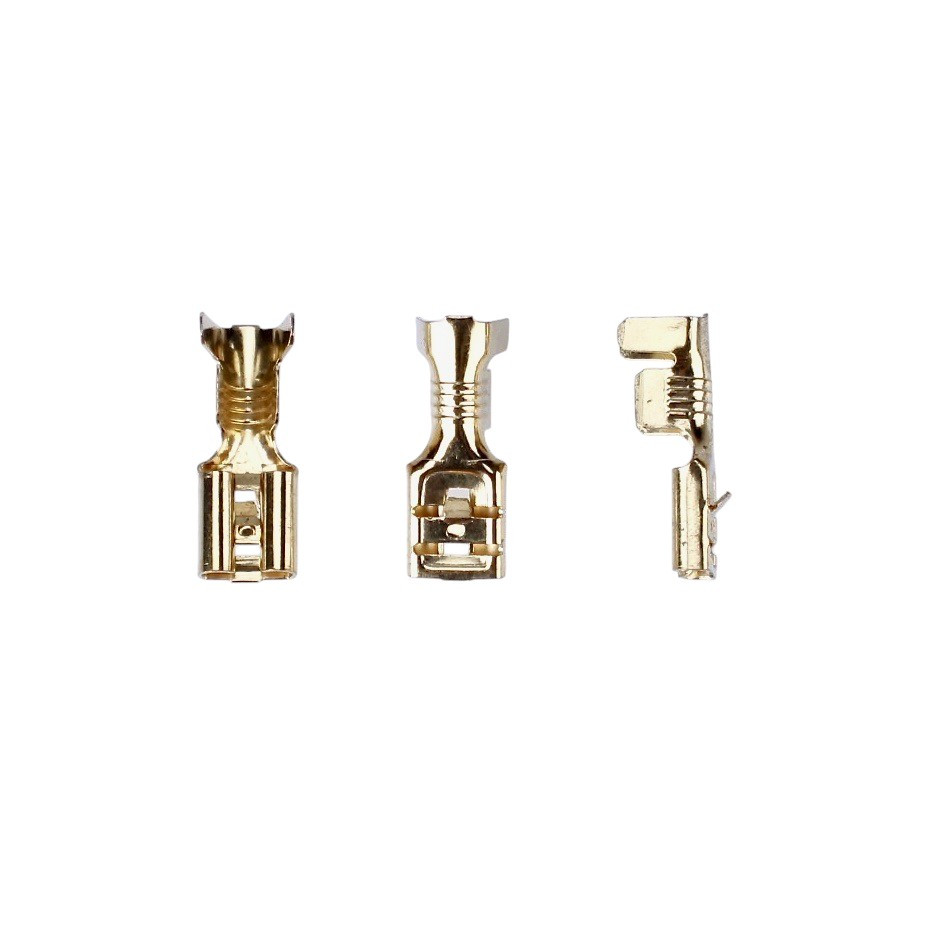 Коннектор без ізоляції мідний WTE, мама 6,3мм, 2,5-4мм2 (уп.10шт.), фото 1