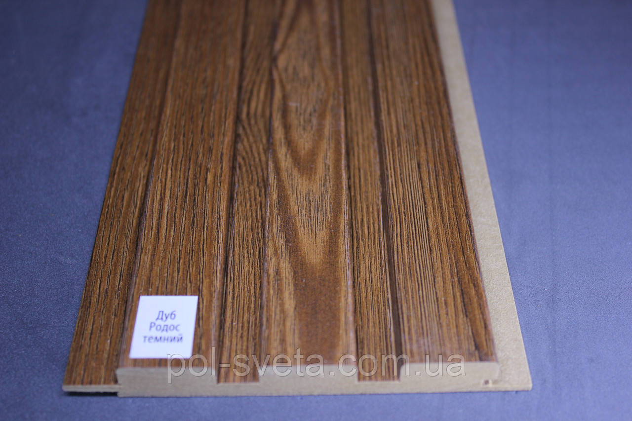 Стінові панелі МДФ Суперпрофіль 12117 Дуб Родос Темний, фото 1