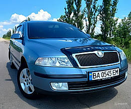 Мухобійка, дефлектор капота Skoda Octavia A5 2004-2012 (VL)