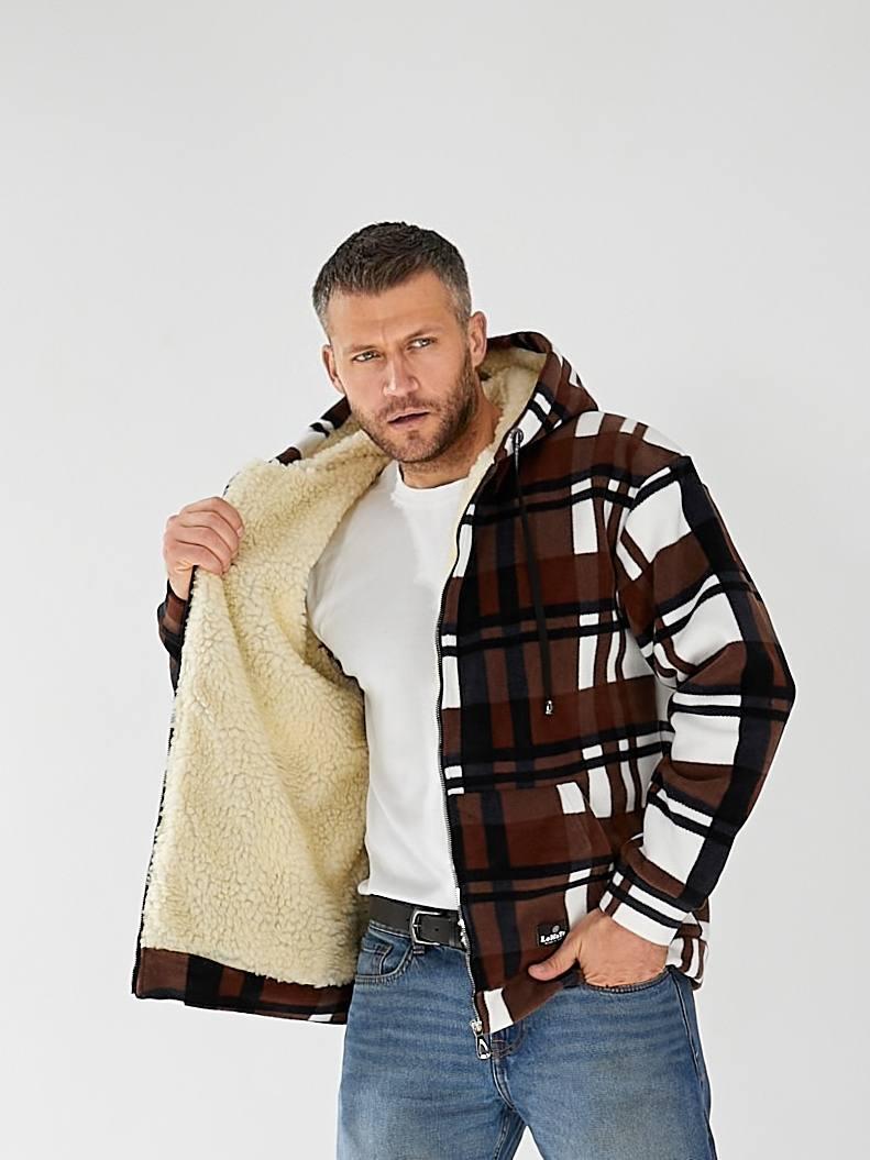 Тепла чоловіча зимова Куртка на Овчині. Розміри: 48-50, 52-54, 56-58, фото 1