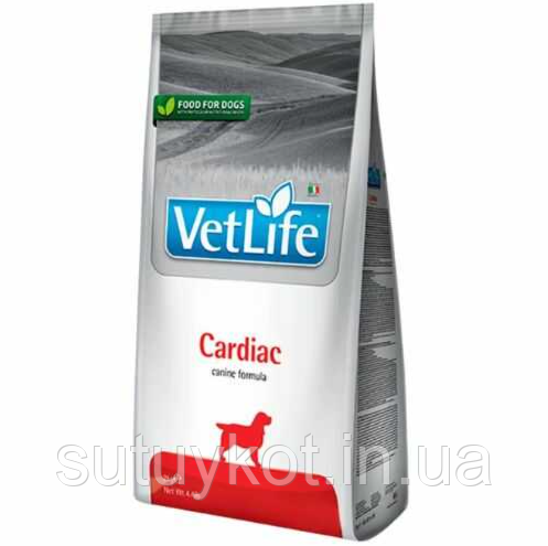 Сухий лікувальний корм для собак Фармина Vet Life Renal дієтичне харчування при хронічній серцевій недостатності, 2 кг