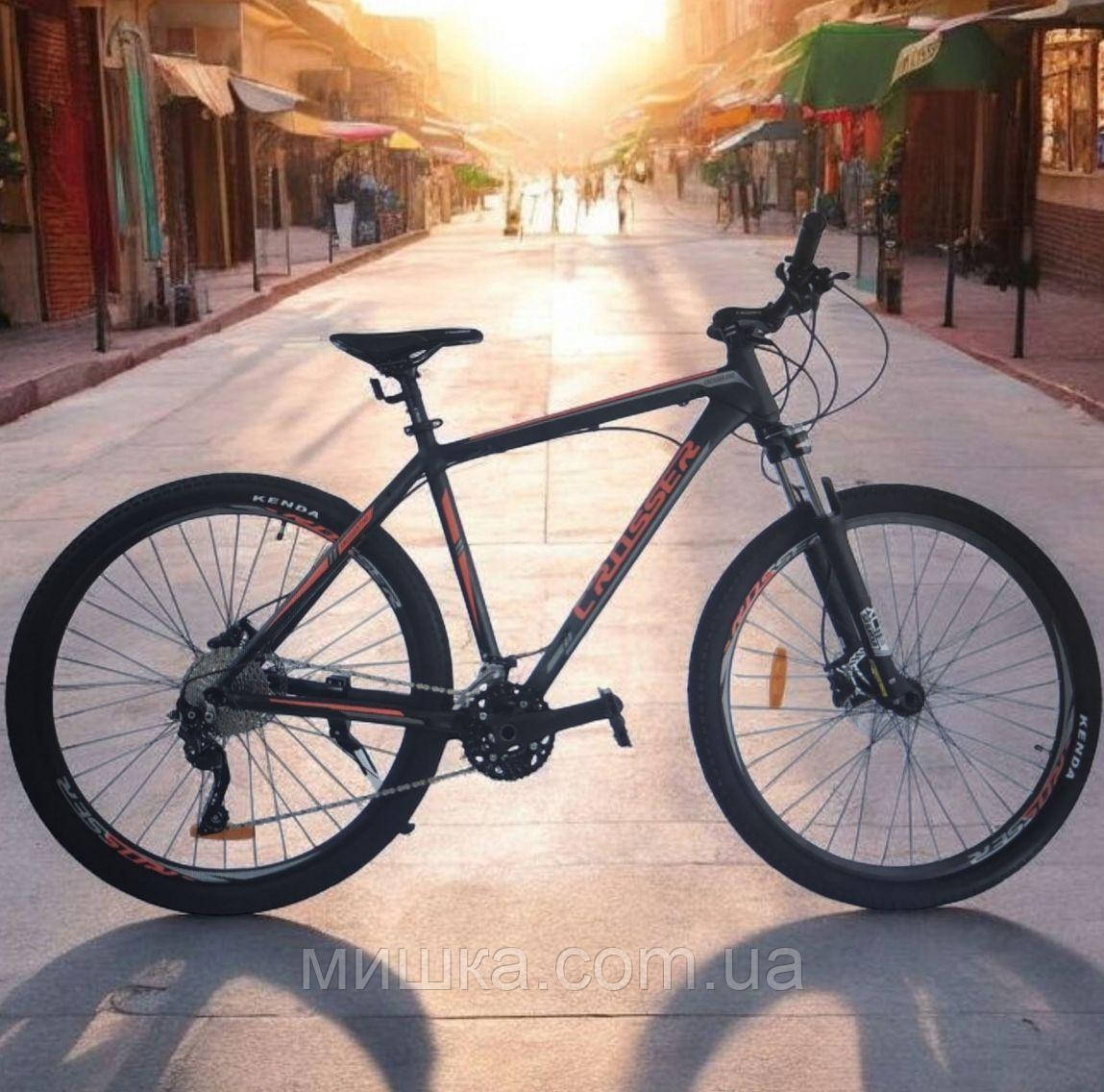 Алюмінієвий велосипед "Crosser One Deore" рама 21", колеса 29", гірський, гідравліка, чорно-червоний, фото 1