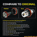 Ангельські глазки БМВ маркери 12Вт яскраве світло LED лампи для фар авто BMW E39 E60 E61 E63 E64 E65 E66 E53 X5 E83 X3 E87, фото 3