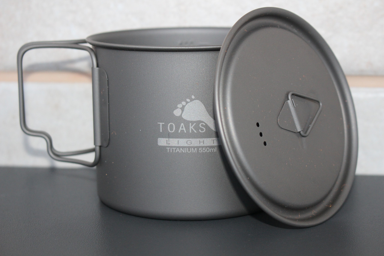 Кухоль титановий Toaks Titanium 550 мл. з чохлом.