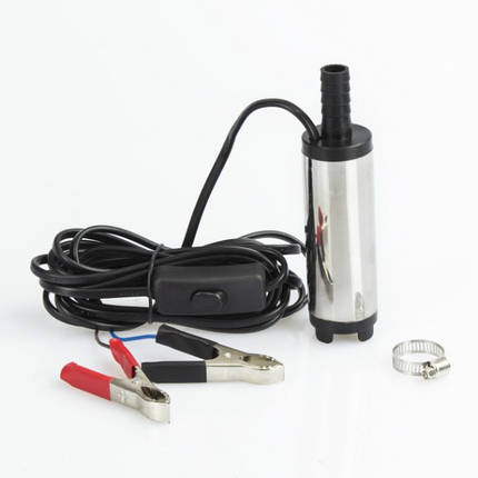 Насос для перекачування палива REWOLT занурювальний 38мм 24В RE SL016B-24V, фото 1