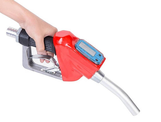 Пістолет для перекачування палива REWOLT із цифровим лічильником 75л/хв RE SL006P, фото 1