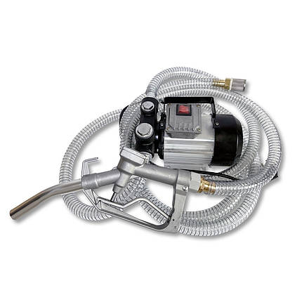 Установка для перекачування дизеля REWOLT RE SL001B-220V (насос, паливний пістолет, шланги) 220в 60л/хв, фото 1