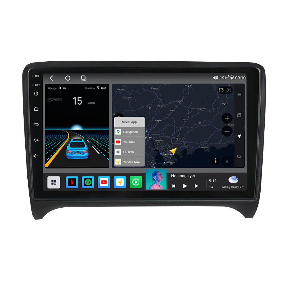 Штатна магнітола Mekede M6 Plus Audi TT (2006-2014) CarPlay QleD, фото 1