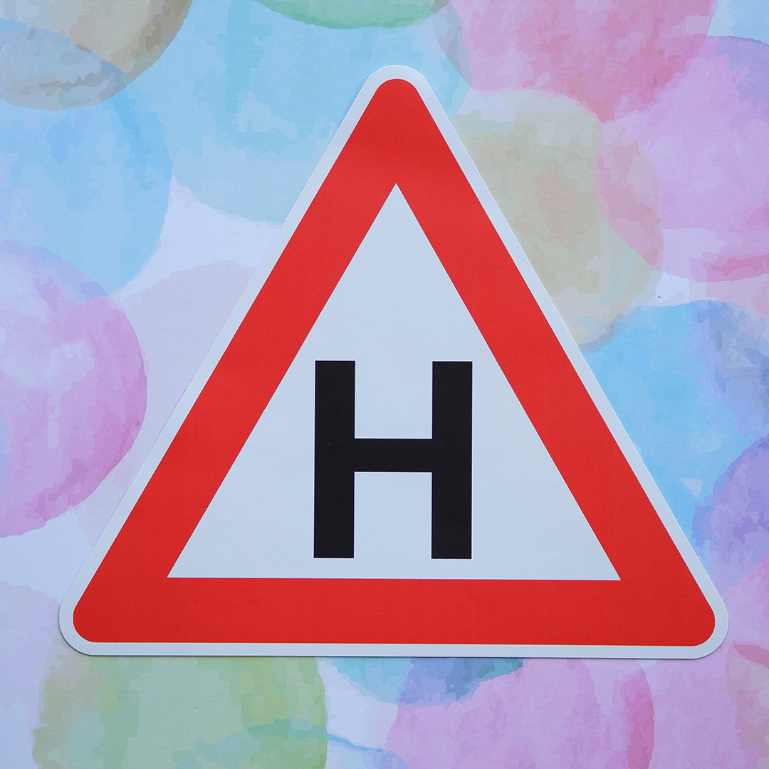 Наліпка 20х23см для навчального автомобіля