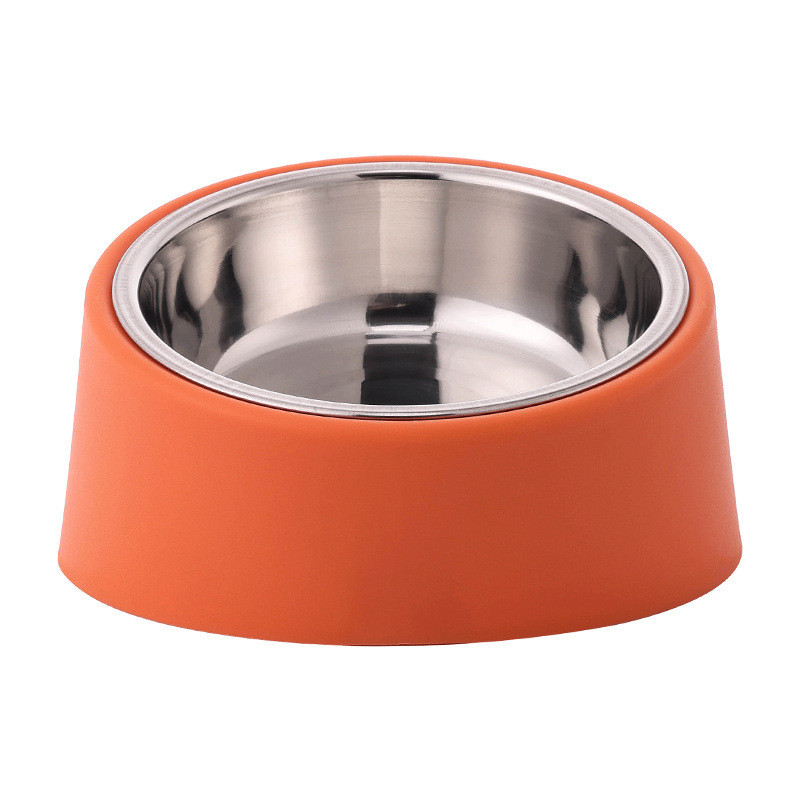 Миска для собак "Pet Style" с захистом шиї для корму та води 15,4*8,5 см Помаранчева