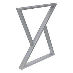 Опора для столу з металу 600×60 мм, H 730 мм 1 шт Сатин